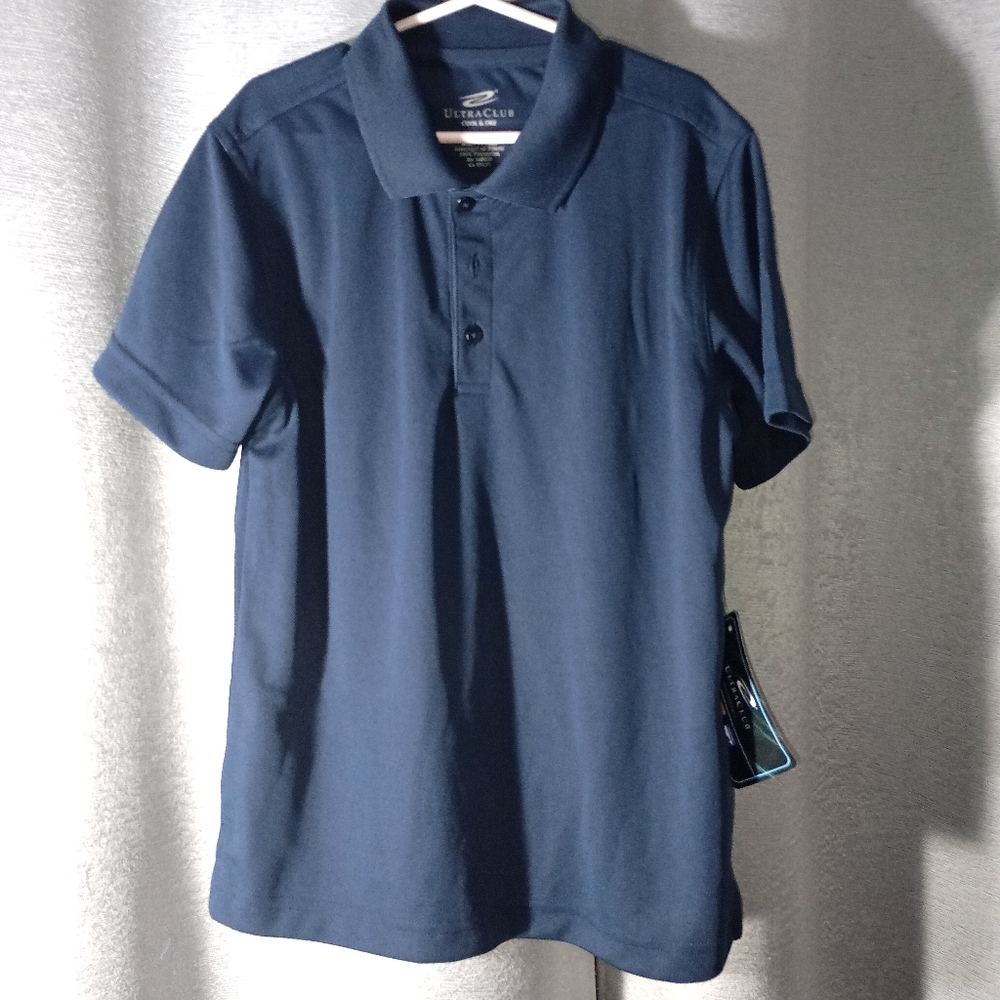 2 New Navy Polos
